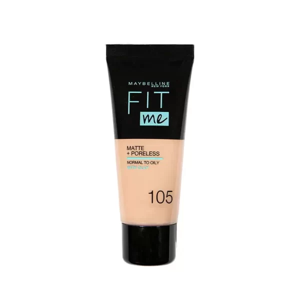 کرم پودر فیت می میبلین (Matte) - MAYBELLINE FIT ME MATTE & PORELESS FOUNDATION – 30ml
