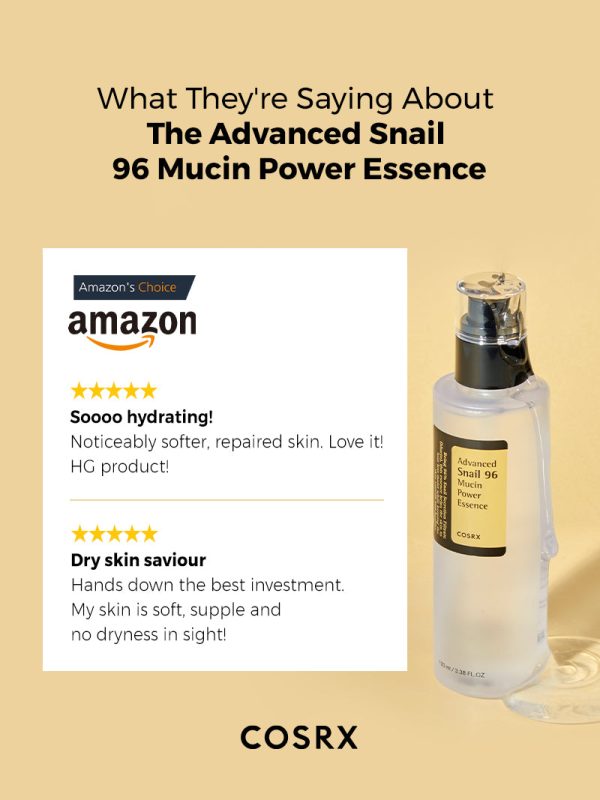 تصویر اسنس حلزون ۹۶ کوزارکس – COSRX مدل Advanced Snail 96(100 میل) در لیورا