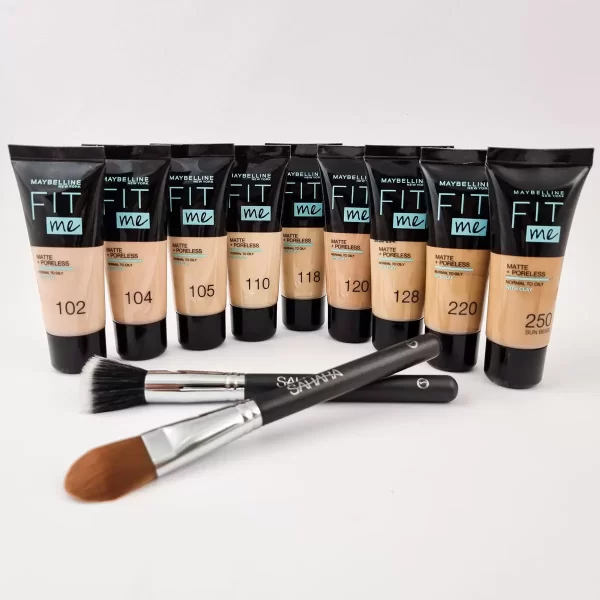 تصویر کرم پودر فیت می میبلین (Matte) – MAYBELLINE FIT ME MATTE & PORELESS FOUNDATION – 30ml در لیورا