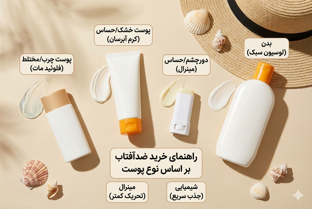 تصویر Blog4-راهنمای خرید ضدآفتاب بر اساس نوع پوست در لیورا